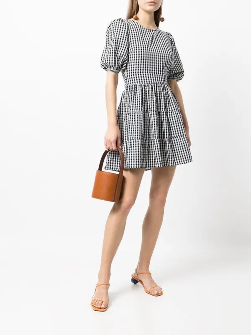 FAITHFULL THE BRAND Lizzy gingham mini dress size 4 NWOT